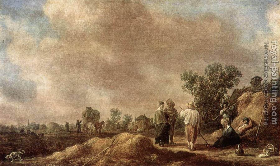 Jan Van Goyen : Haymaking